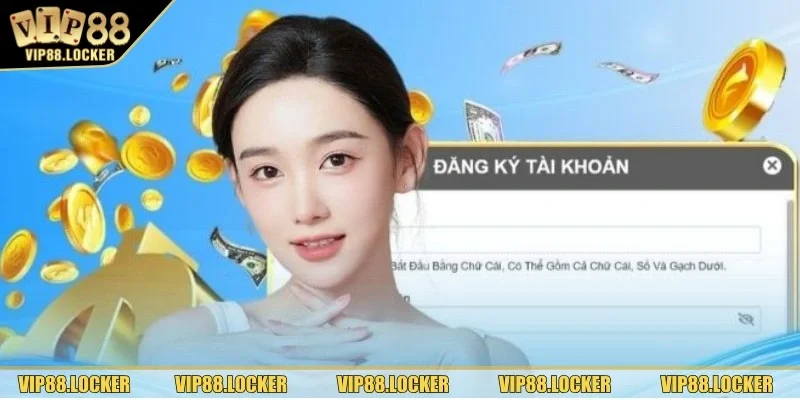 Vị trí nút tạo tài khoản được thiết kế rõ ràng, dễ tìm