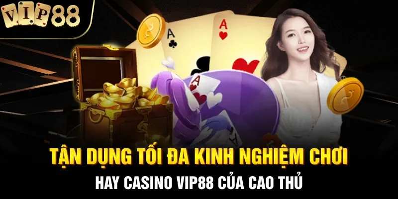 Tận dụng tối đa kinh nghiệm chơi hay casino VIP88 của cao thủ